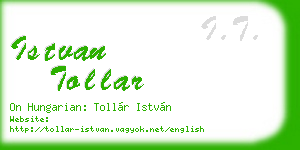 istvan tollar business card